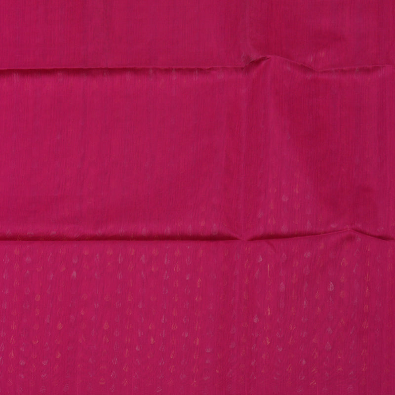 Hayagrivas Deep Pink Pure Kora Silk Cotton Saree KBE1485J6-2