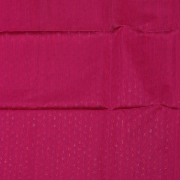 Hayagrivas Deep Pink Pure Kora Silk Cotton Saree KBE1485J6-2