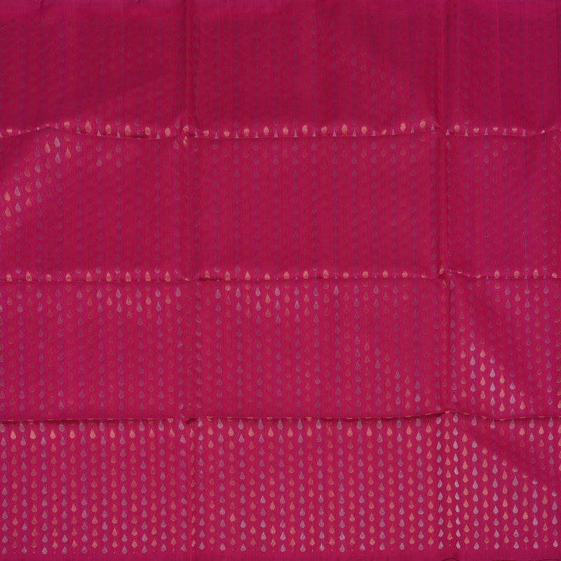 Hayagrivas Deep Pink Pure Kora Silk Cotton Saree KBE1485J6-2