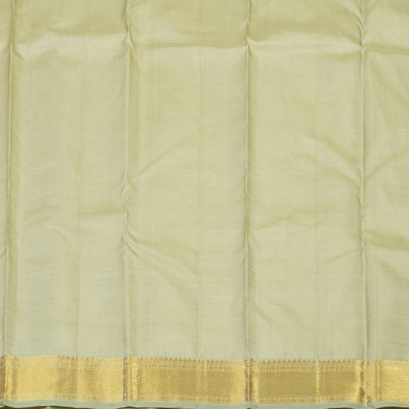 Hayagrivas Handloom Light Elaichi Green Kanjivaram Silk Saree KBE1494J1-1