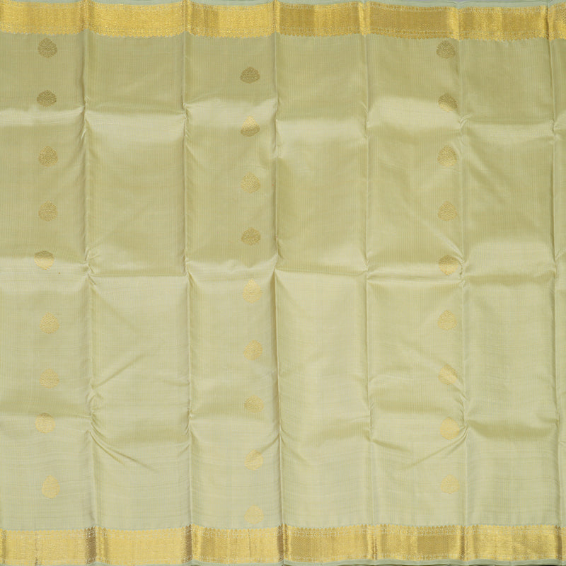 Hayagrivas Handloom Light Elaichi Green Kanjivaram Silk Saree KBE1494J1-1