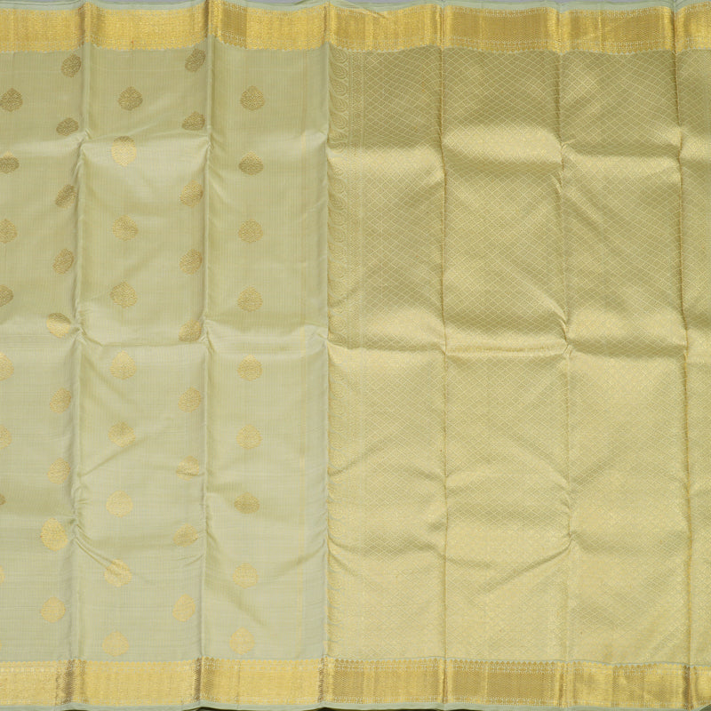 Hayagrivas Handloom Light Elaichi Green Kanjivaram Silk Saree KBE1494J1-1