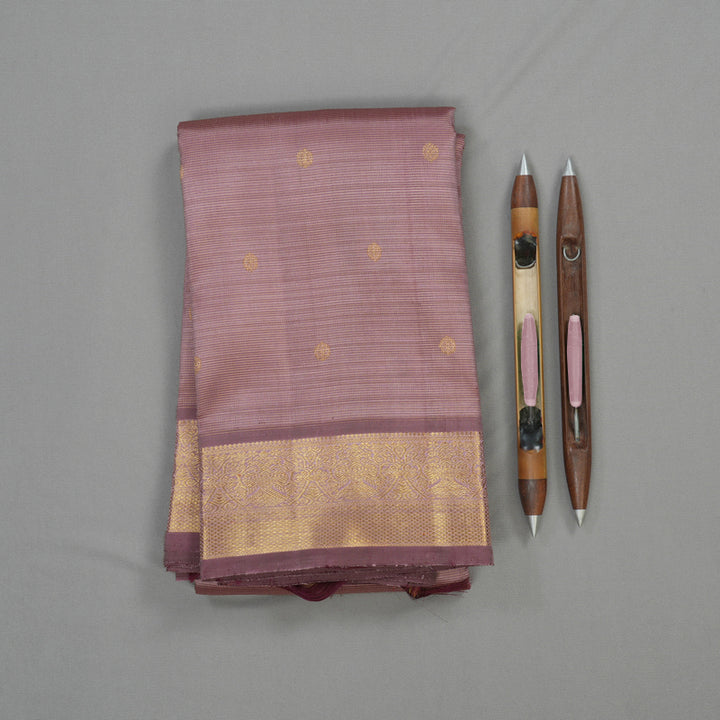 Hayagrivas Handloom Onion Pink Kanjivaram Silk Saree KBE1499J3-1