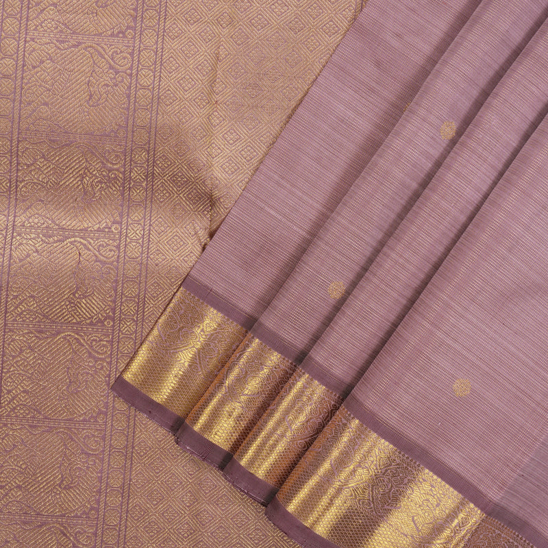 Hayagrivas Handloom Onion Pink Kanjivaram Silk Saree KBE1499J3-1