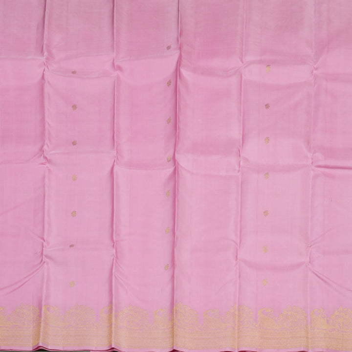 Hayagrivas Handloom Rose Pink Kanjivaram Silk Saree KBE149D1-1