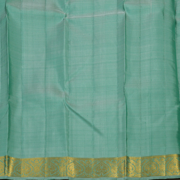 Hayagrivas Handloom Dual Tone (Powder Blue & Green) Kanjivaram Silk Saree KBE1503J3-2