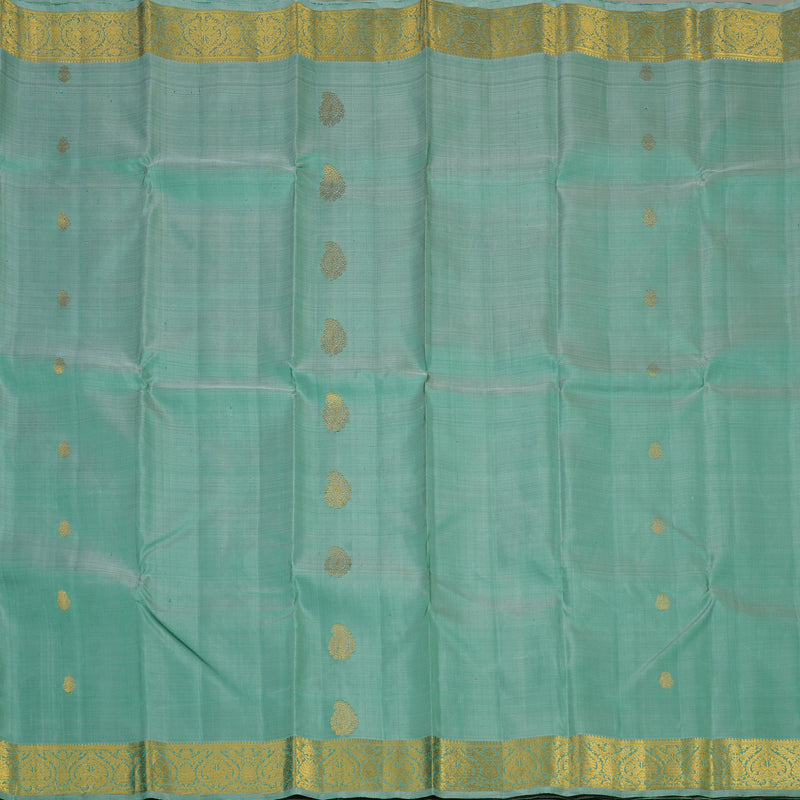 Hayagrivas Handloom Dual Tone (Powder Blue & Green) Kanjivaram Silk Saree KBE1503J3-2