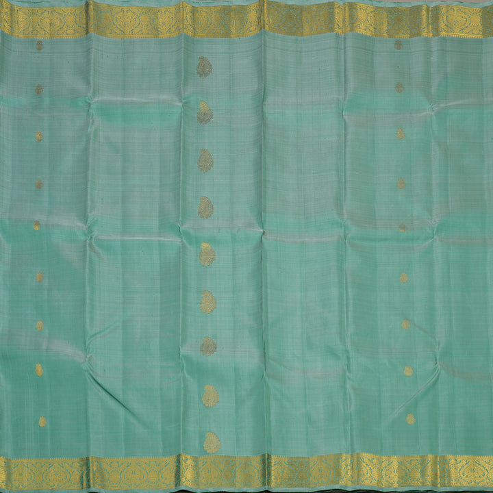 Hayagrivas Handloom Dual Tone (Powder Blue & Green) Kanjivaram Silk Saree KBE1503J3-2