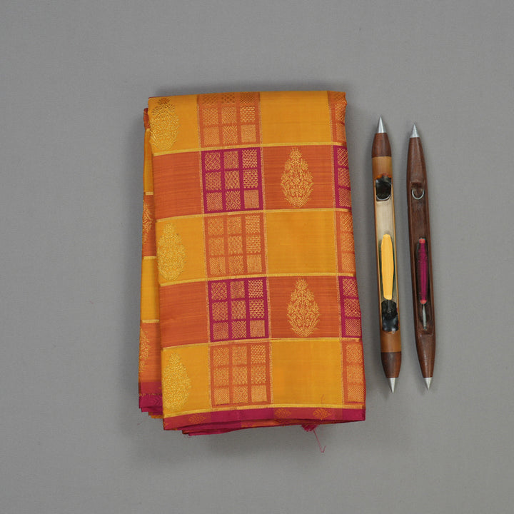 Hayagrivas Handloom Multicolour Kanjivaram Silk Saree KBE1505J10-1