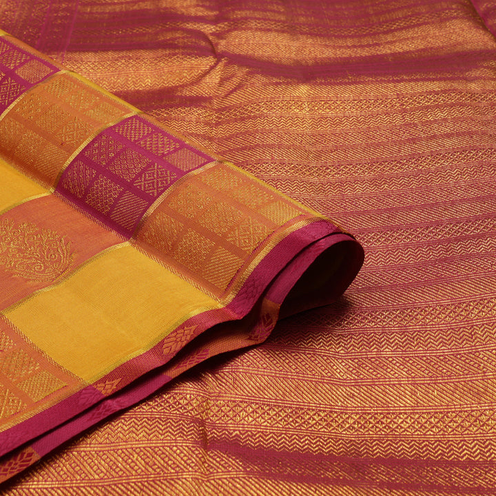 Hayagrivas Handloom Multicolour Kanjivaram Silk Saree KBE1505J10-1