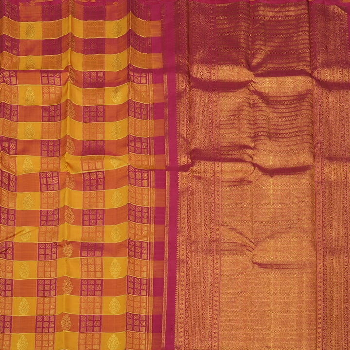 Hayagrivas Handloom Multicolour Kanjivaram Silk Saree KBE1505J10-1