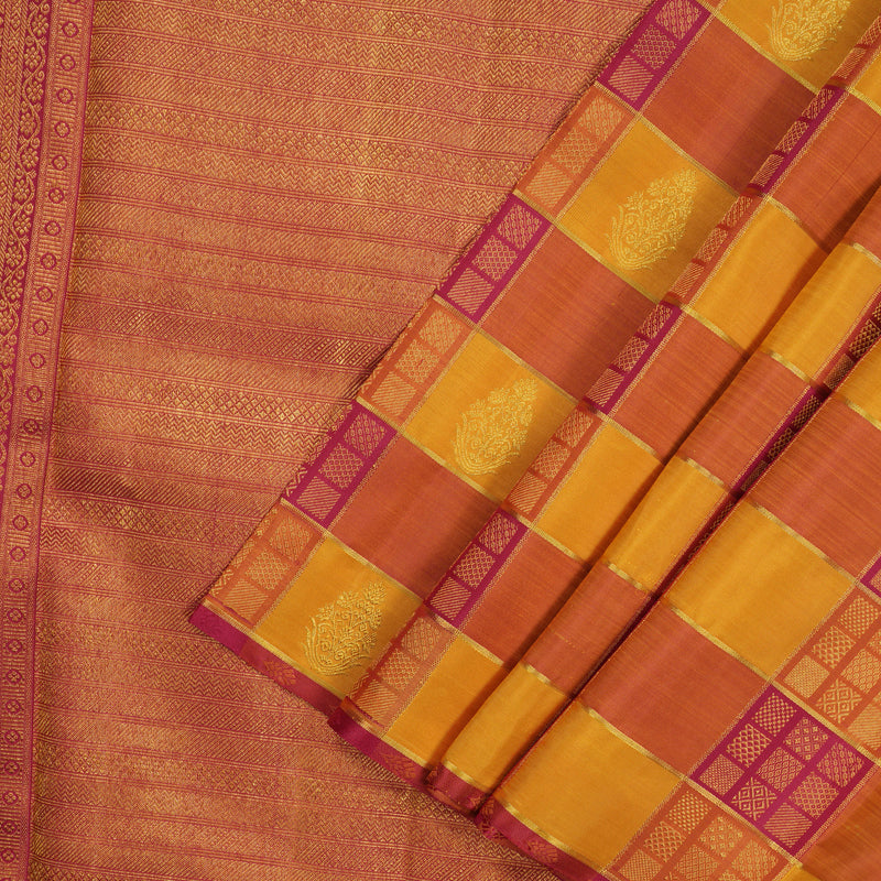 Hayagrivas Handloom Multicolour Kanjivaram Silk Saree KBE1505J10-1