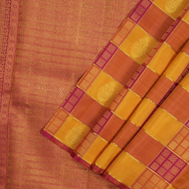 Hayagrivas Handloom Multicolour Kanjivaram Silk Saree KBE1505J10-1