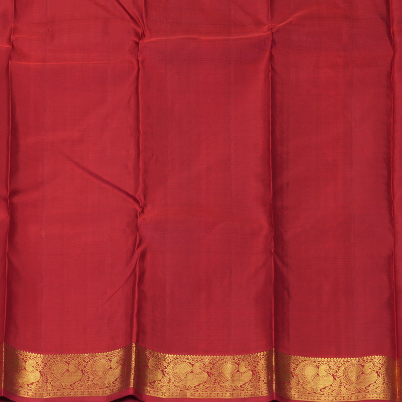 Hayagrivas Handloom Purple Kanjivaram Silk Saree with Maroon Border KBE1505J4-1