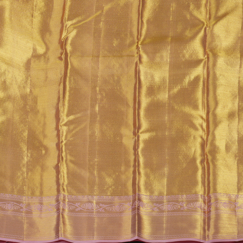 Hayagrivas Handloom Golden Pink Bridal Kanjivaram Silk Saree KBE1508J2-3