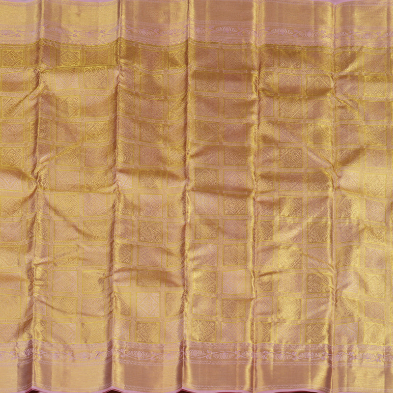 Hayagrivas Handloom Golden Pink Bridal Kanjivaram Silk Saree KBE1508J2-3