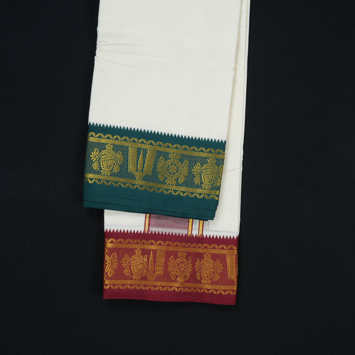 Hayagrivas Handloom 9*5 Cotton Dhotis KBE1509J3-1