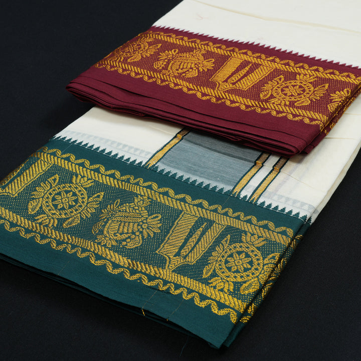 Hayagrivas 9*5 Pure Cotton Dhothi KBE1509J3-1