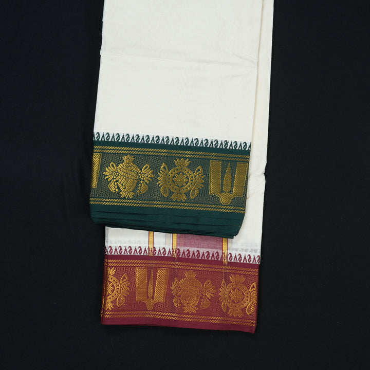 Hayagrivas Handloom 9*5 Cotton Dhotis KBE1511J2-1