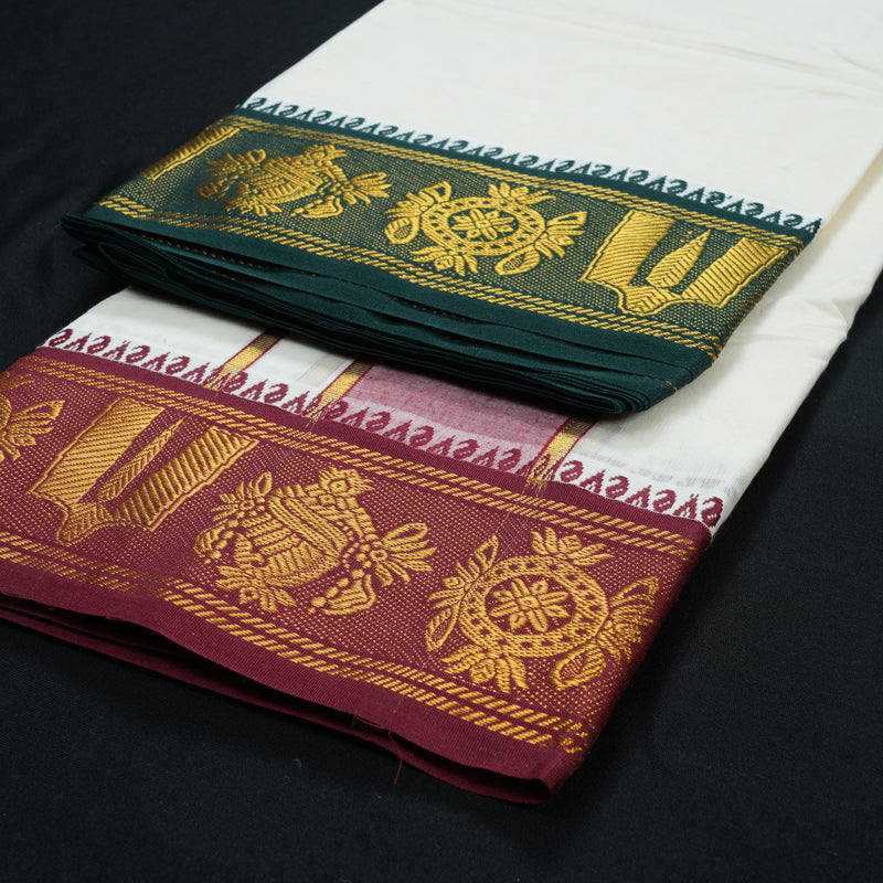 Hayagrivas Handloom 9*5 Cotton Dhotis KBE1511J2-1
