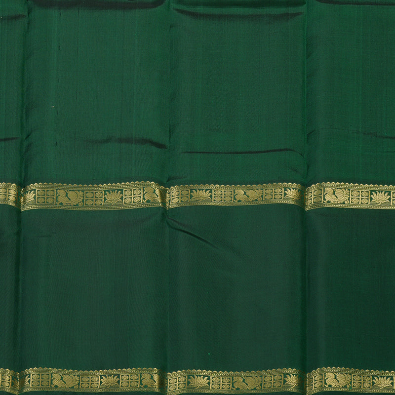 Hayagrivas Handloom Bottle Green Kanjivaram Silk Saree KBE1514J1-1