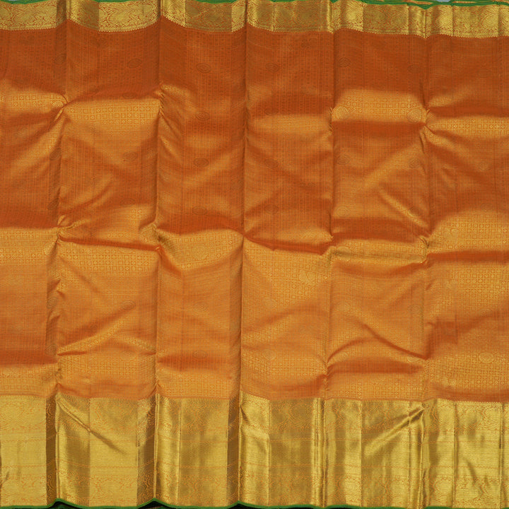 Hayagrivas Handloom Golden Yellow Bridal Kanjivaram Silk Saree KBE1515J2-1