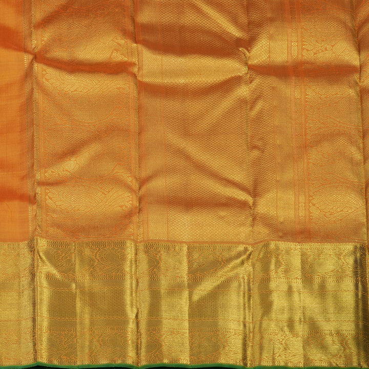 Hayagrivas Handloom Golden Yellow Bridal Kanjivaram Silk Saree KBE1515J2-1
