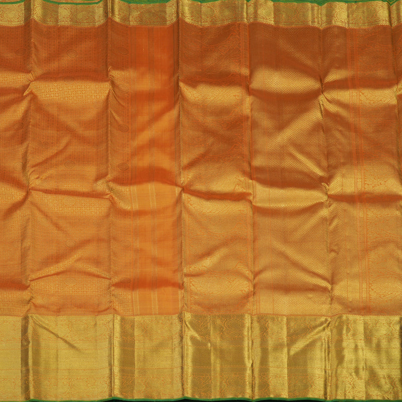 Hayagrivas Handloom Golden Yellow Bridal Kanjivaram Silk Saree KBE1515J2-1