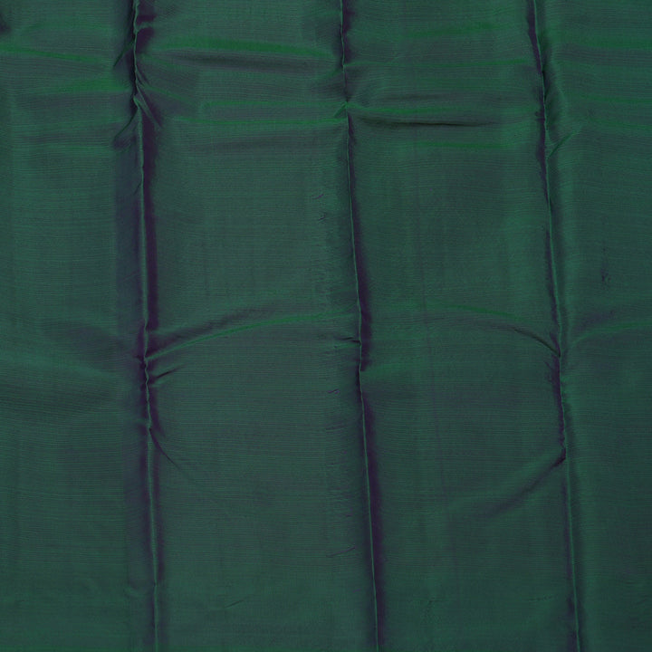Hayagrivas Handloom Wine Purple Kanjivaram Silk Saree with Peacock Green Border KBE1522J1-35