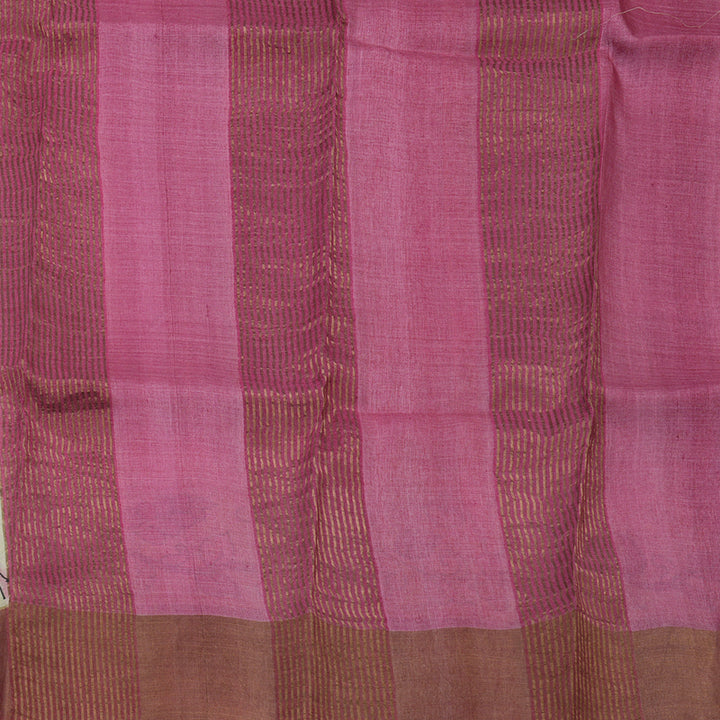 Hayagrivas Half White Handprinted Tussar Saree KBE1524K2-2