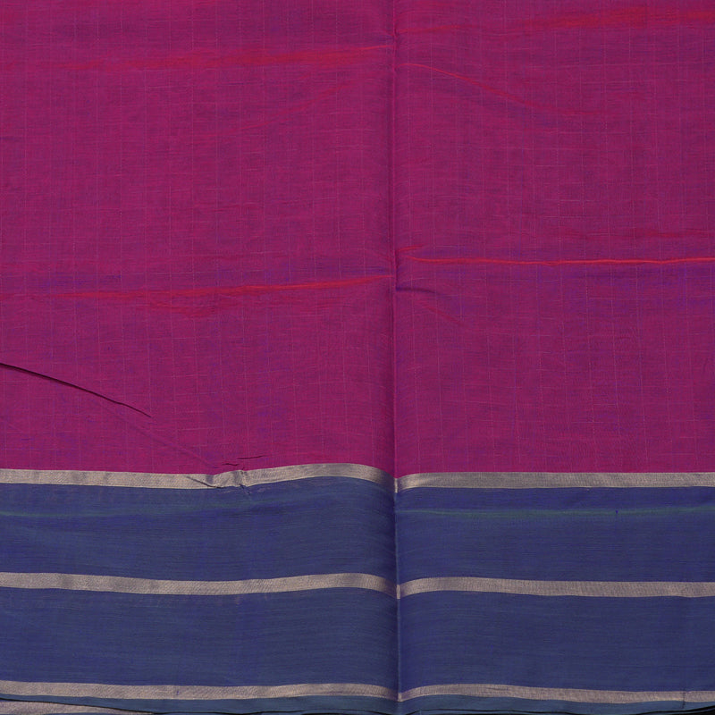 Hayagrivas Purple Pure Silk Cotton Saree with Navy Blue Border KBE1525K11-2