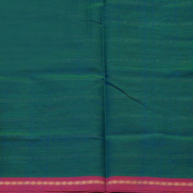 Hayagrivas Mayilkazhuthu Pure Silk Cotton Saree with Pink Small Border KBE1525K13-6