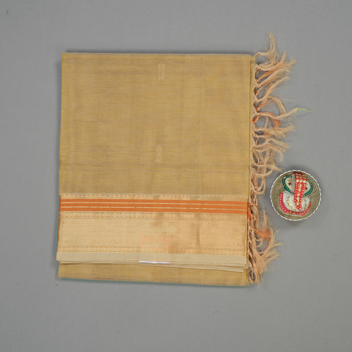 Hayagrivas Sandal Beige Pure Kanchi Silk Cotton Saree KBE1525K7-7