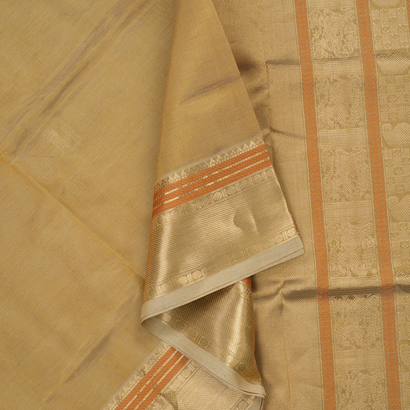Hayagrivas Sandal Beige Pure Kanchi Silk Cotton Saree KBE1525K7-7