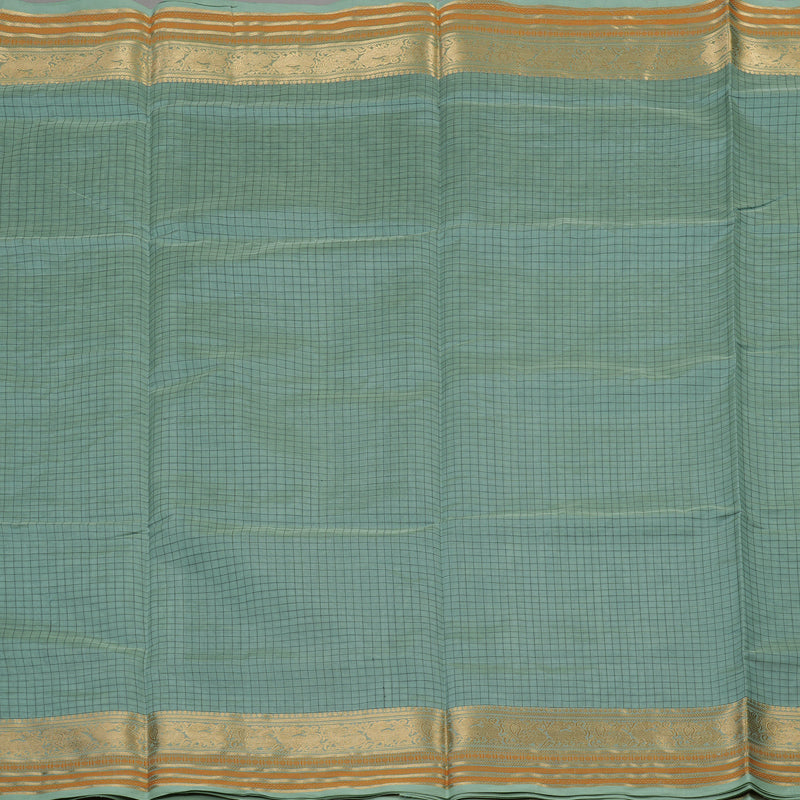 Hayagrivas Pastel Green Pure Kanchi Silk Cotton Saree KBE1525K8-1