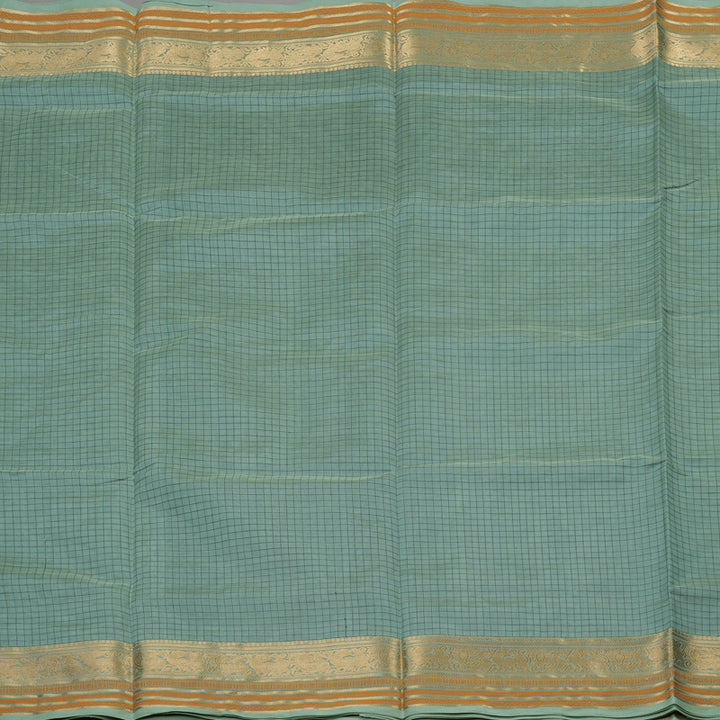 Hayagrivas Pastel Green Pure Kanchi Silk Cotton Saree KBE1525K8-1