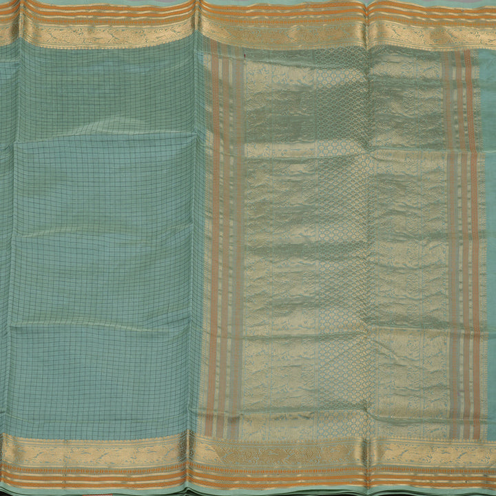Hayagrivas Pastel Green Pure Kanchi Silk Cotton Saree KBE1525K8-1