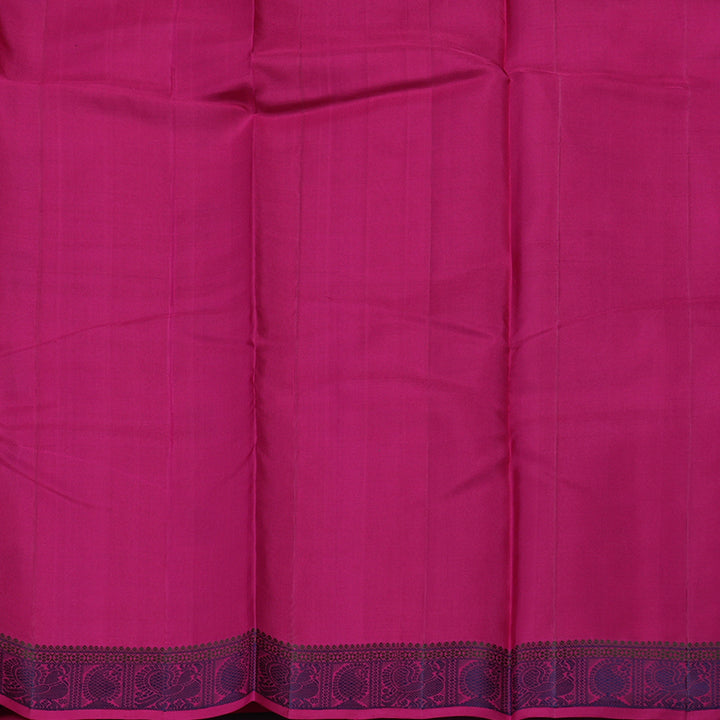 Hayagrivas Handloom Purple Kanjivaram Silk Saree with Magenta Border KBE1526K4-4