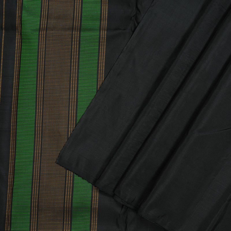 Hayagrivas Handloom Wine Kanjivaram Silk Saree with Black border KBE1527K3-1