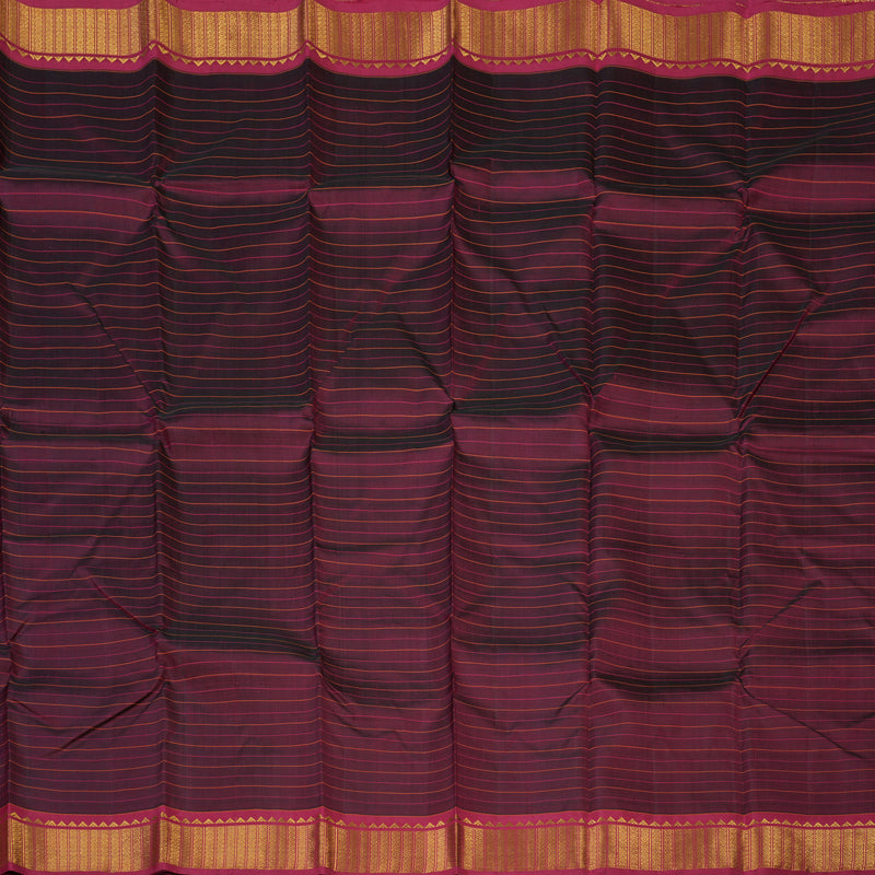 Hayagrivas Handloom Wine Kanjivaram Silk Saree with Maroon Border KBE1481J1-1