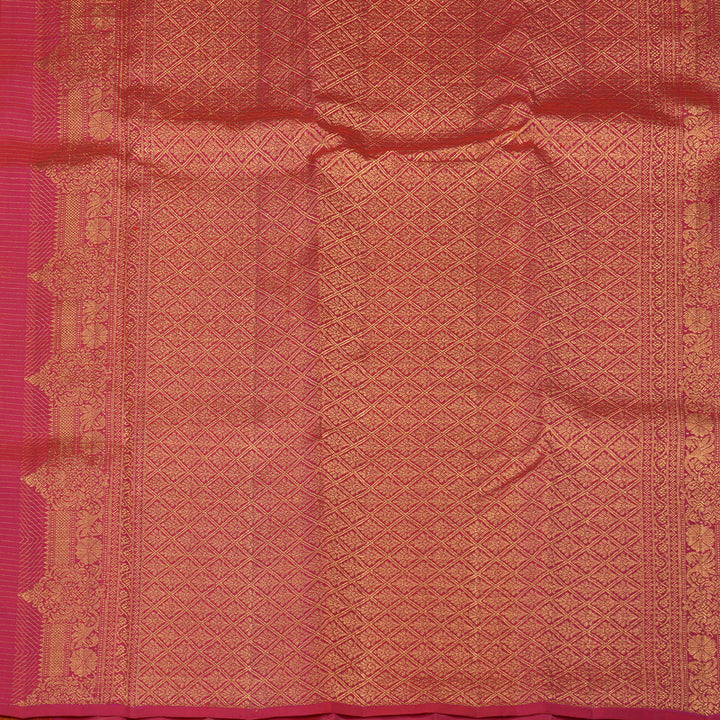 Hayagrivas Handloom Mustard Kanjivaram Silk Saree KBE1529K5-1