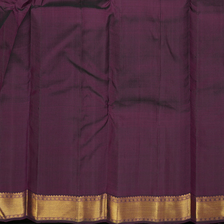 Hayagrivas Handloom Wine Purple Bridal Kanjivaram Silk Saree KBE1530K1-1