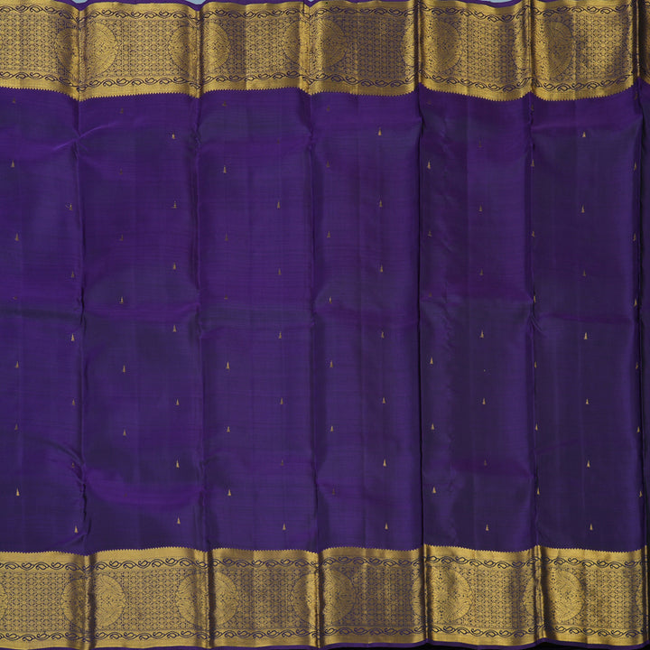 Hayagrivas Handloom Purple Kanjivaram Silk Sarees KBE1533K11-11