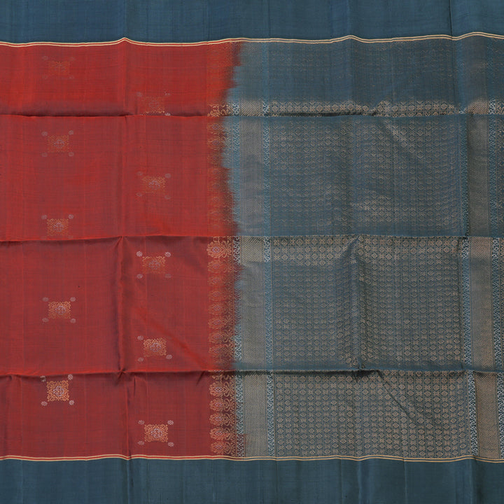 Hayagrivas Araku Maroon Pure Soft Silk Saree KBE1534K1-2