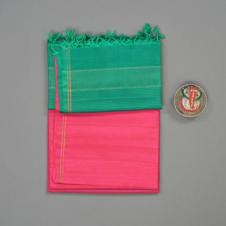 Hayagrivas Bright Pink Pure Soft Silk Saree KBE1534K1-30