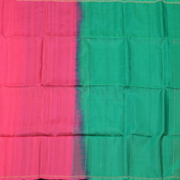 Hayagrivas Bright Pink Pure Soft Silk Saree KBE1534K1-30