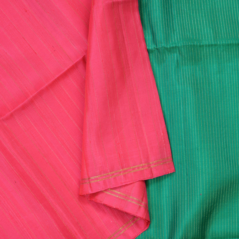 Hayagrivas Bright Pink Pure Soft Silk Saree KBE1534K1-30