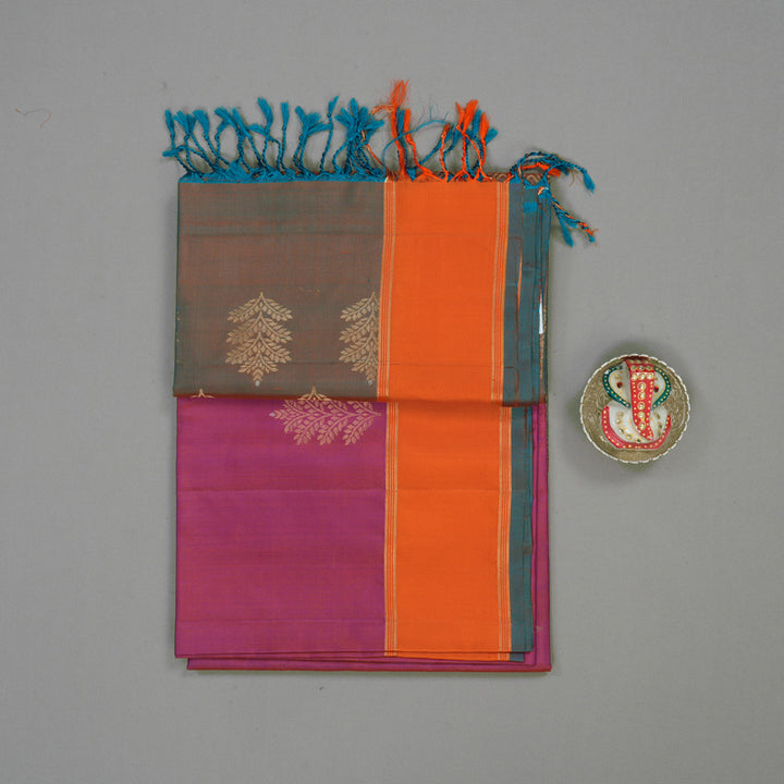 Hayagrivas Dual Toned Purple Pure Soft Silk Saree KBE1534K1-36