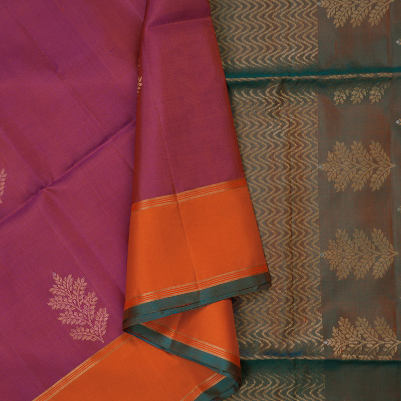Hayagrivas Dual Toned Purple Pure Soft Silk Saree KBE1534K1-36