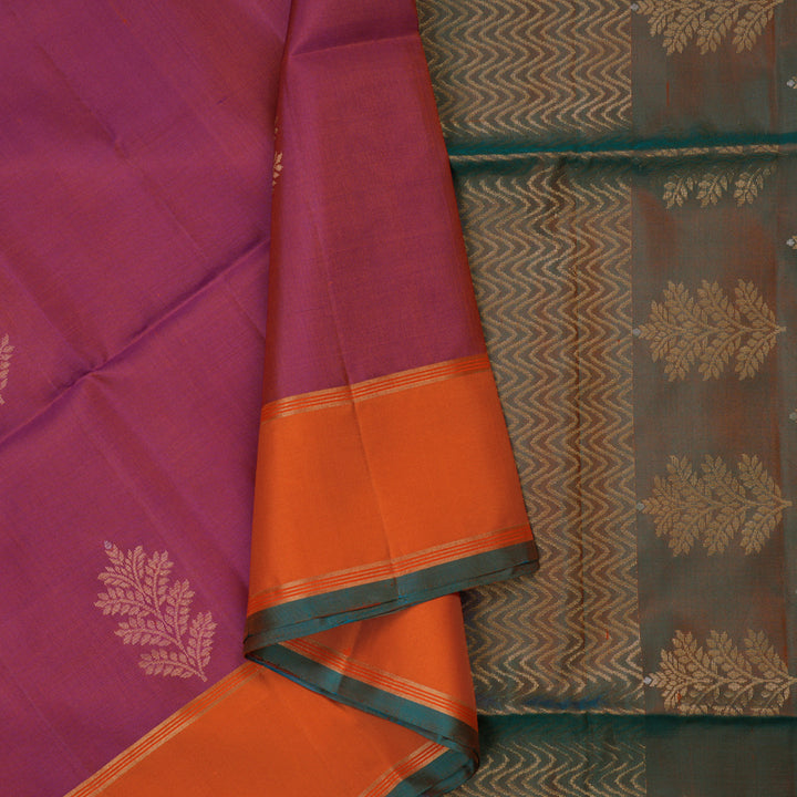 Hayagrivas Dual Toned Purple Pure Soft Silk Saree KBE1534K1-36